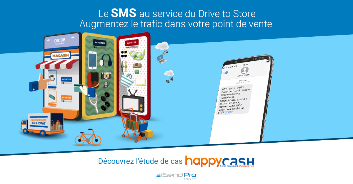 Etude de cas Drive-to-Store : Comment augmenter le trafic vers votre point de vente grâce au SMS Marketing ?