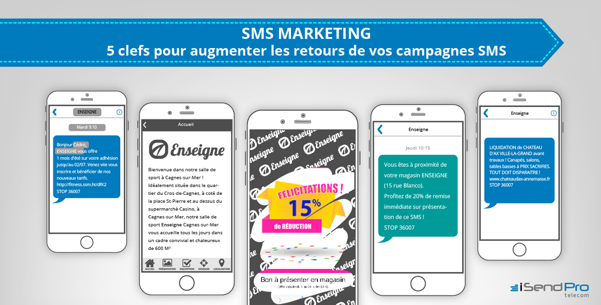 SMS Marketing : 5 clefs pour augmenter les retours de vos campagnes SMS