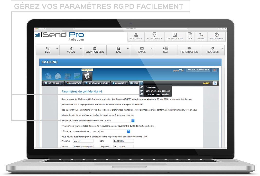 Fonctionnalité SMS iSendPro telecom : SMS 2.0 - Enrichissez vos SMS en y incluant un lien vers un site Web avec du contenu multimédia (texte, images, vidéo, formulaire de contact, carte à gratter…).