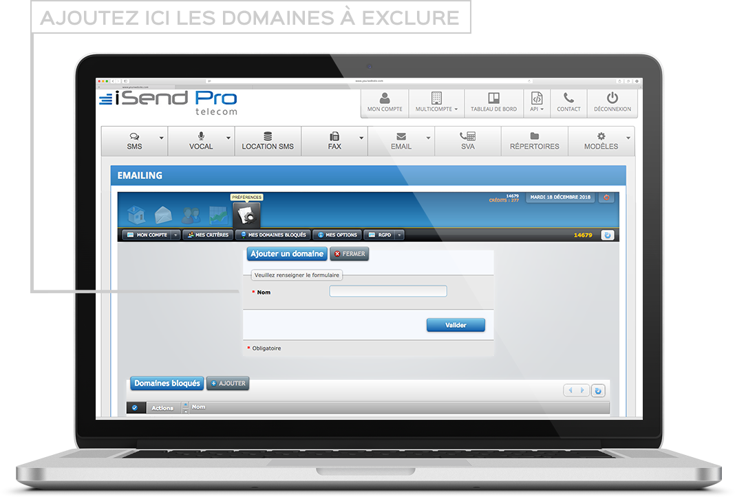 Fonctionnalité SMS iSendPro telecom : SMS 2.0 - Enrichissez vos SMS en y incluant un lien vers un site Web avec du contenu multimédia (texte, images, vidéo, formulaire de contact, carte à gratter…).