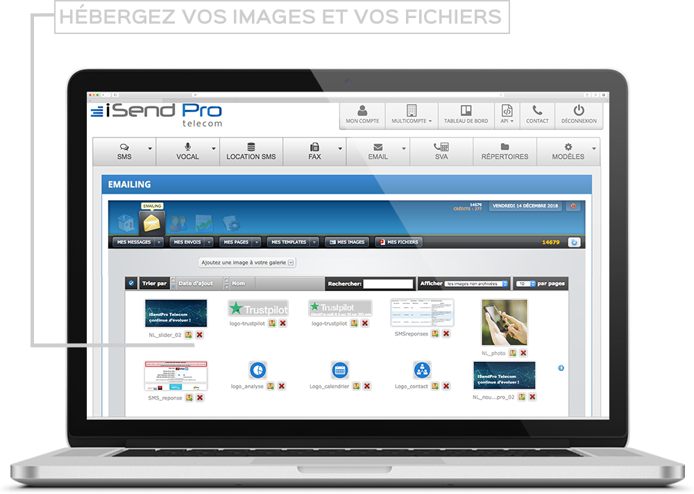 Fonctionnalité SMS iSendPro telecom : SMS 2.0 - Enrichissez vos SMS en y incluant un lien vers un site Web avec du contenu multimédia (texte, images, vidéo, formulaire de contact, carte à gratter…).