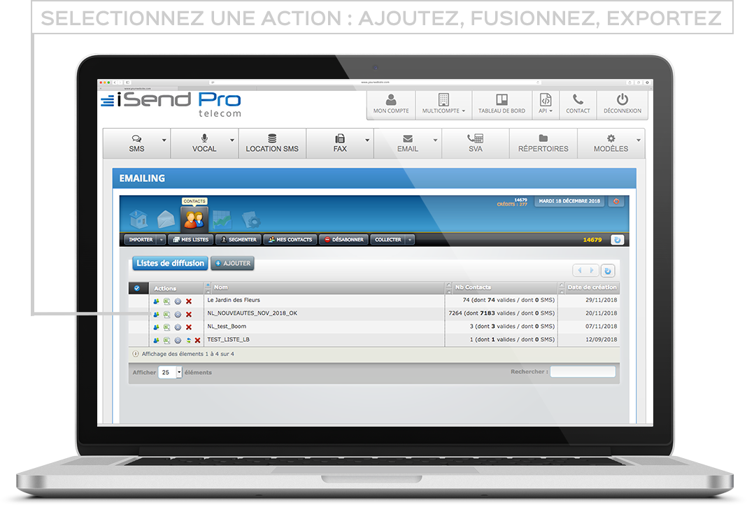 Fonctionnalité SMS iSendPro telecom : SMS 2.0 - Enrichissez vos SMS en y incluant un lien vers un site Web avec du contenu multimédia (texte, images, vidéo, formulaire de contact, carte à gratter…).