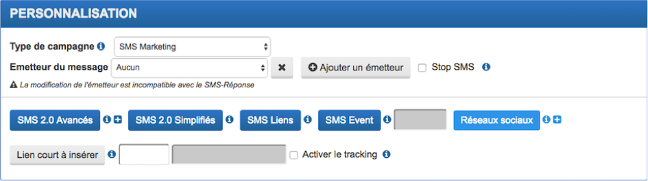 iSendPro telecom SMS feature : change the SMS sender identification